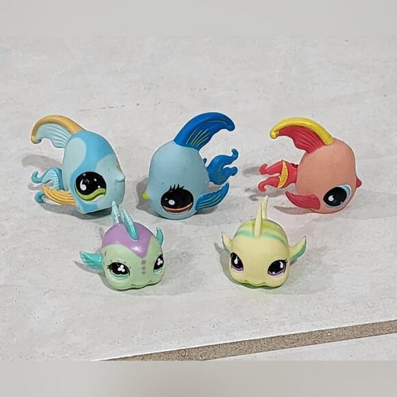 LPS LITTLEST PET SHOP bundle lot of Angel and puffer‎ fish 1378 831 643 519 514 - Picture 1 of 4
